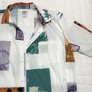 Zara Mens Button Up Shirt